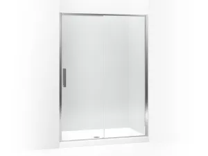 KOHLER K-706109-L Torsion Sliding shower door, 76-7/8"H x 60"W, right-hand door in Bright Polished Silver