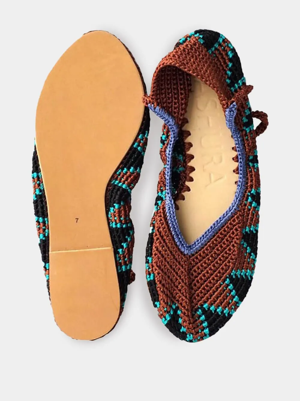 Lace Up Ballet Flat - Almond Brown