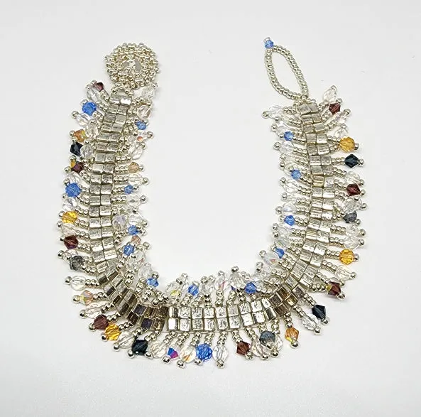 Ladder Stitch Crystal Staircase Bracelet (special order - sold out)