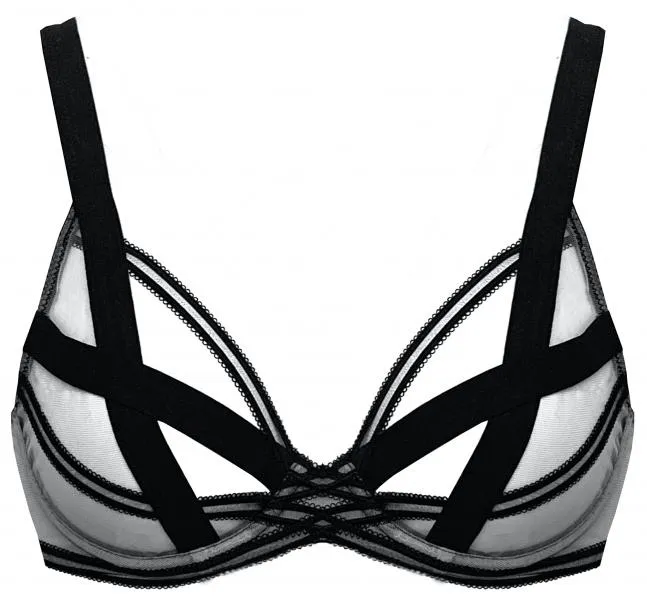 Laight Open Cup Bra - Black -