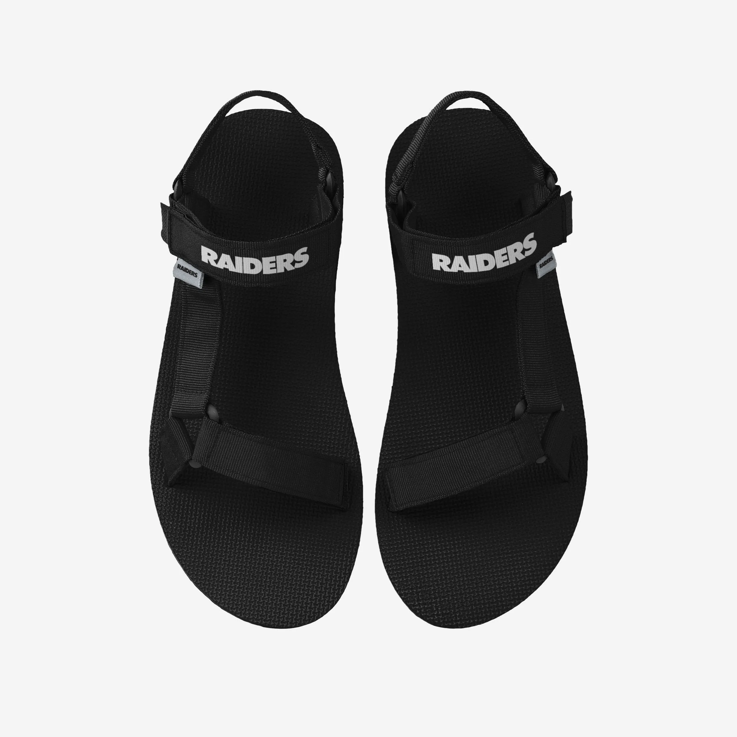 Las Vegas Raiders Mens Solid Strap Sandal