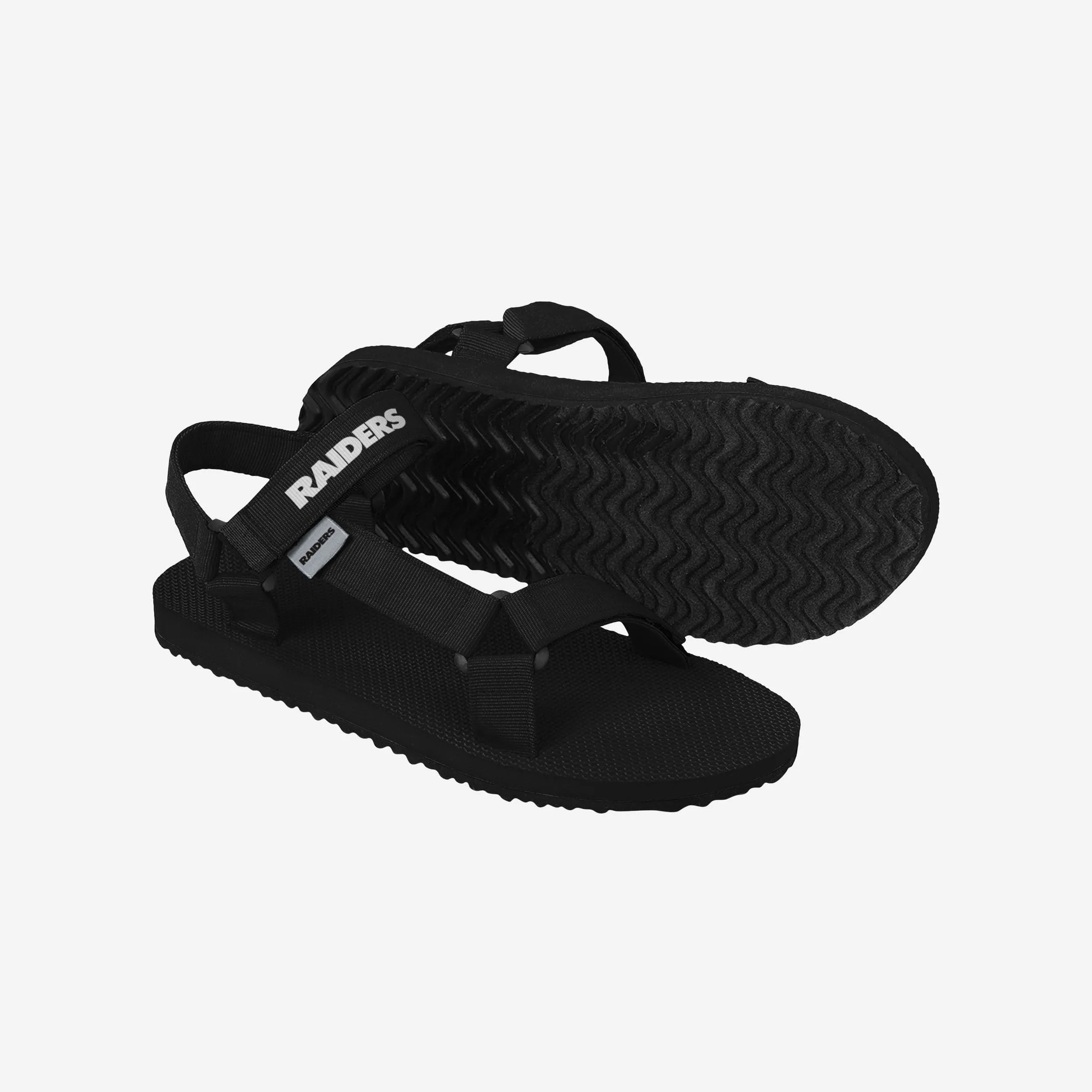 Las Vegas Raiders Mens Solid Strap Sandal