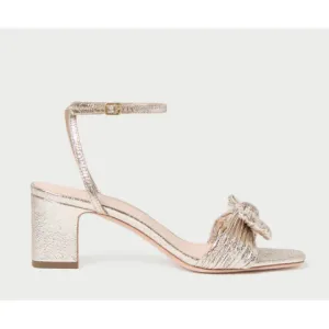 Loeffler Randall Kimora Champagne Pleated Bow Sandal