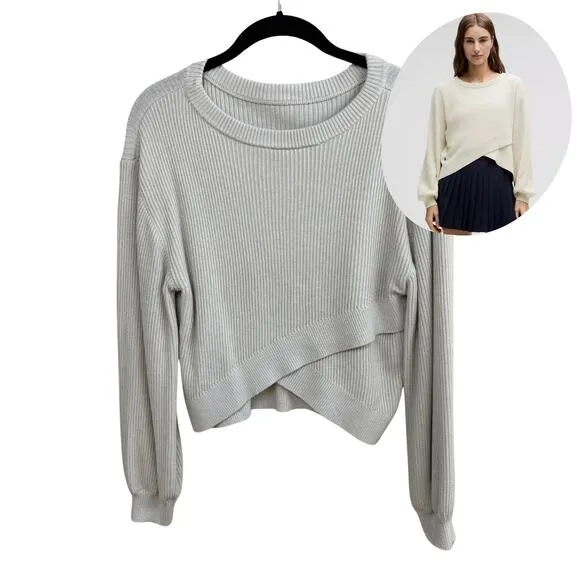 LULULEMON Reversible Beige Crossover Sweater