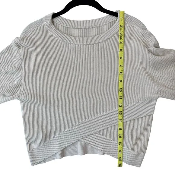 LULULEMON Reversible Beige Crossover Sweater
