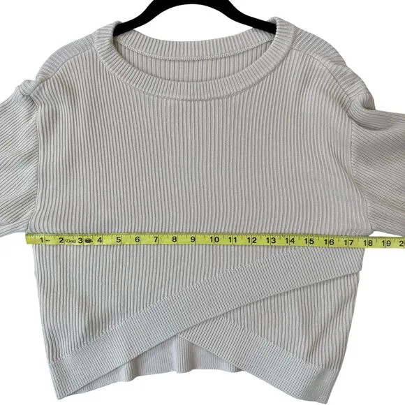 LULULEMON Reversible Beige Crossover Sweater