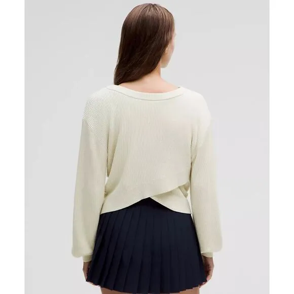 LULULEMON Reversible Beige Crossover Sweater