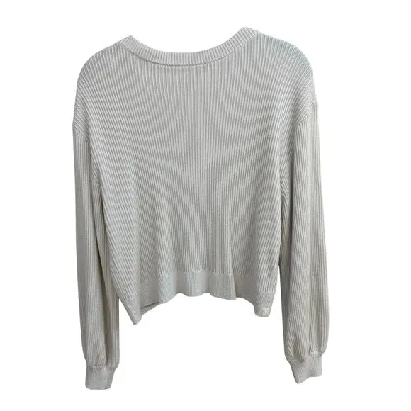 LULULEMON Reversible Beige Crossover Sweater