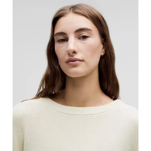 LULULEMON Reversible Beige Crossover Sweater