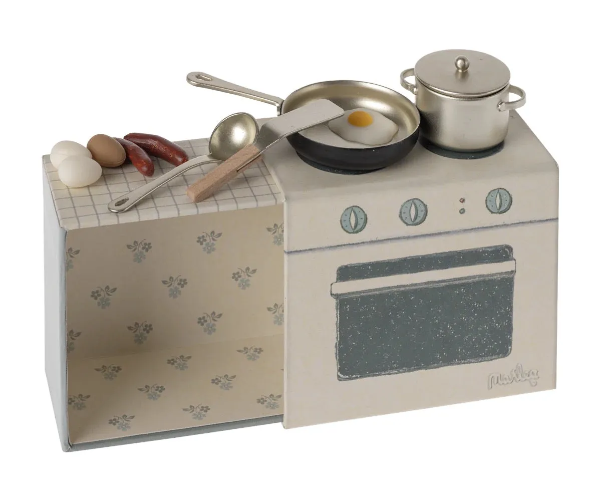 MAILEG miniature cooking set