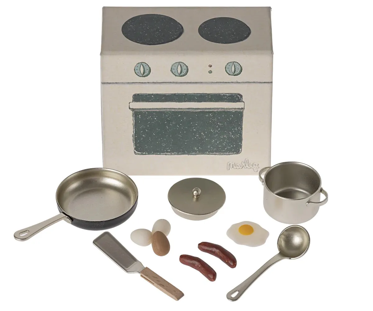 MAILEG miniature cooking set