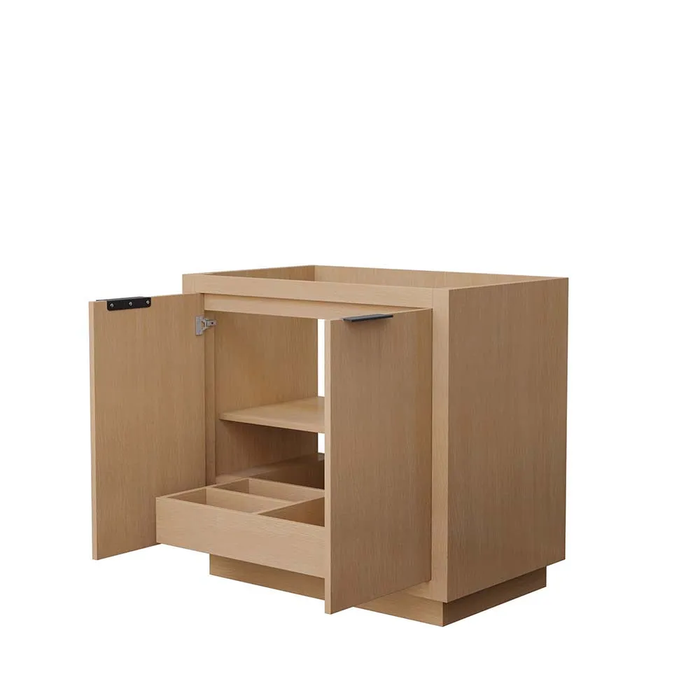 Maroni 36 Inch Single Bathroom Vanity in Light Straw
