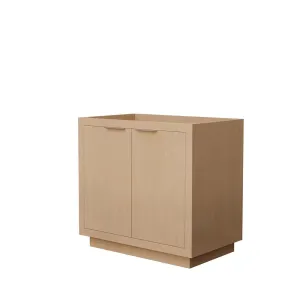 Maroni 36 Inch Single Bathroom Vanity in Light Straw