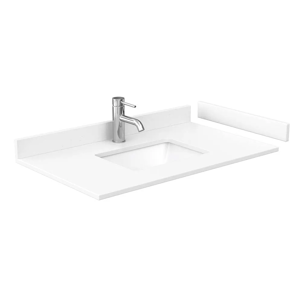 Maroni 36 Inch Single Bathroom Vanity in Light Straw