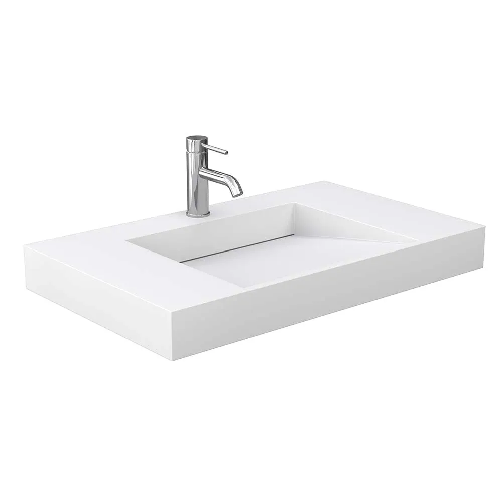 Maroni 36 Inch Single Bathroom Vanity in Light Straw