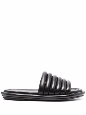 Marsèll ribbed leather slides