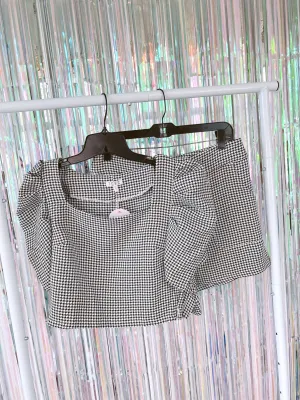 McQueen Houndstooth Crop Top