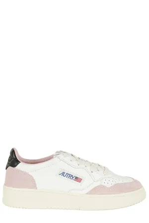Medalist Low Sneakers With Rose Suede Accents