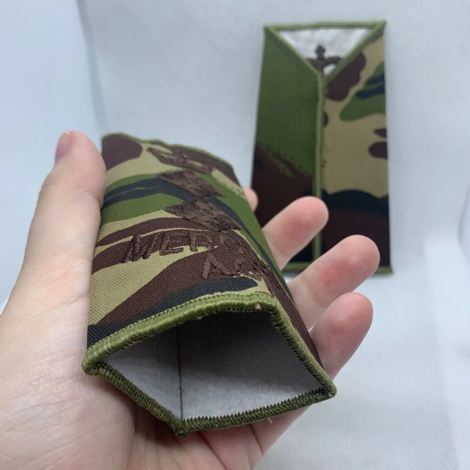 Mercian ACF DPM Rank Slides / Epaulette Pair Genuine British Army - NEW
