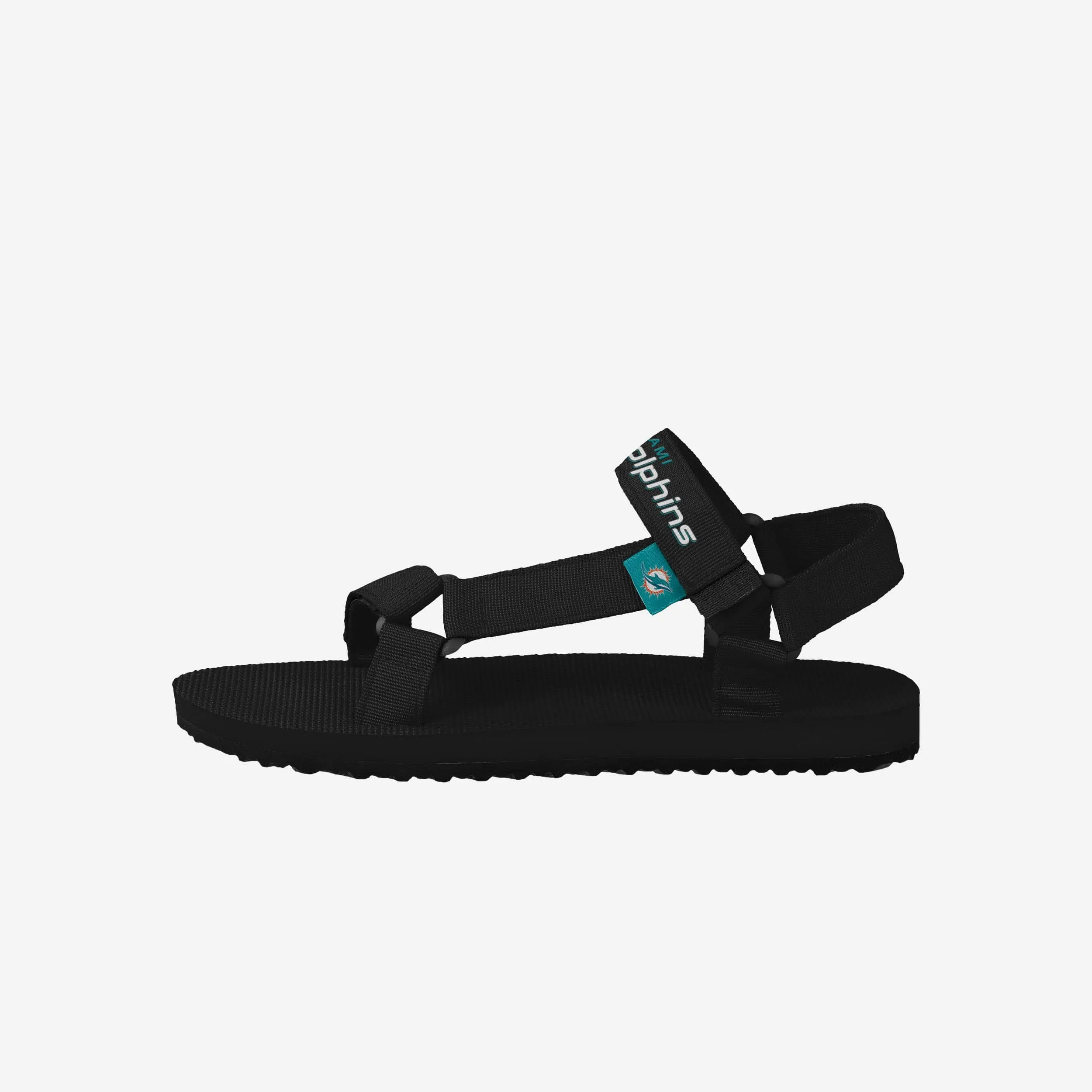 Miami Dolphins Mens Solid Strap Sandal