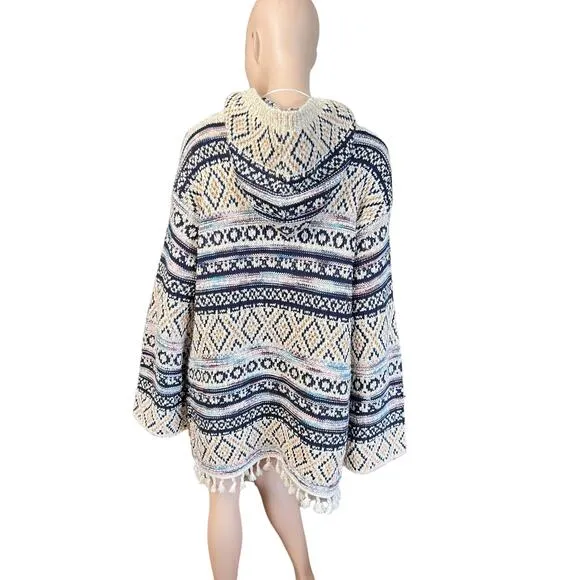 New Adyson Parker Women Plus Size Novelty Poncho Cardigan Hoodie Size Large