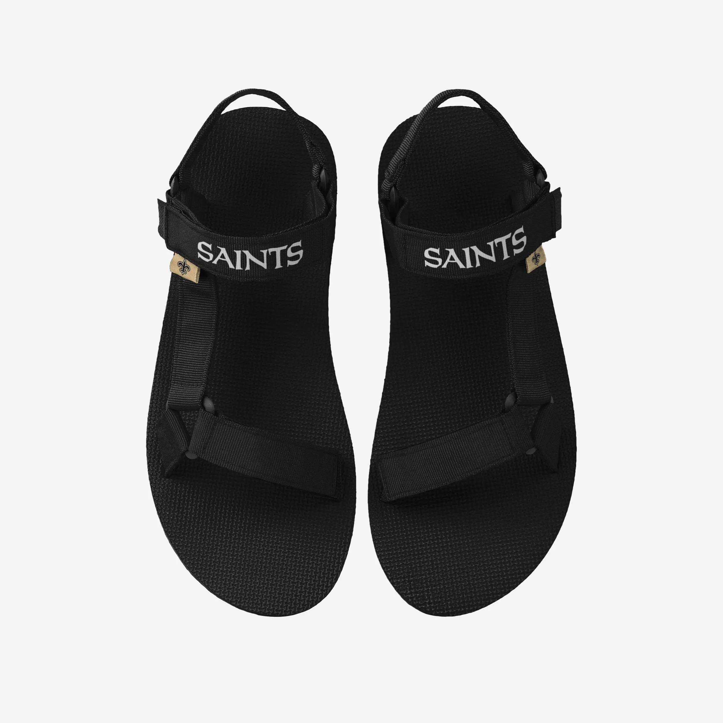 New Orleans Saints Mens Solid Strap Sandal