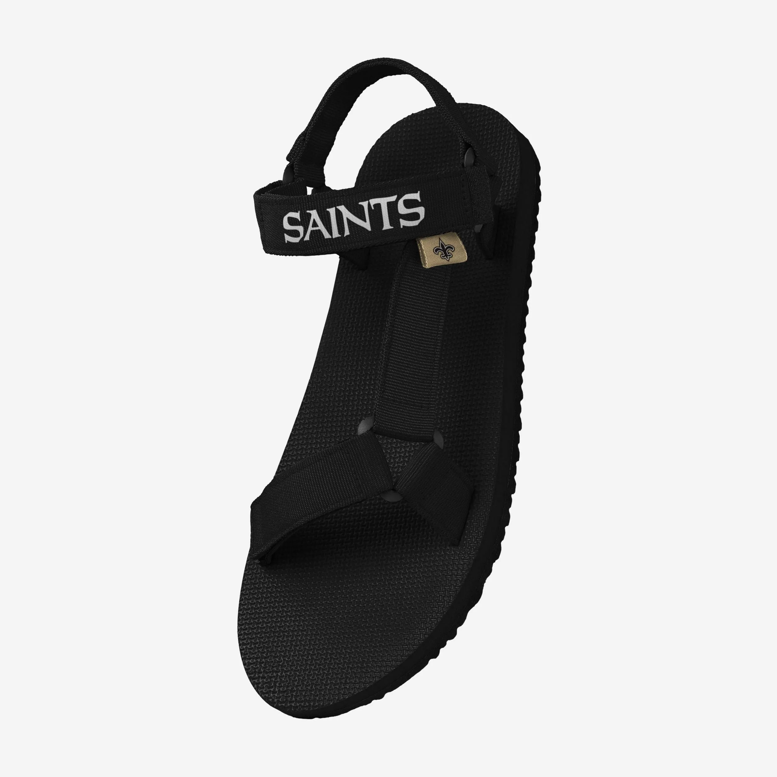 New Orleans Saints Mens Solid Strap Sandal