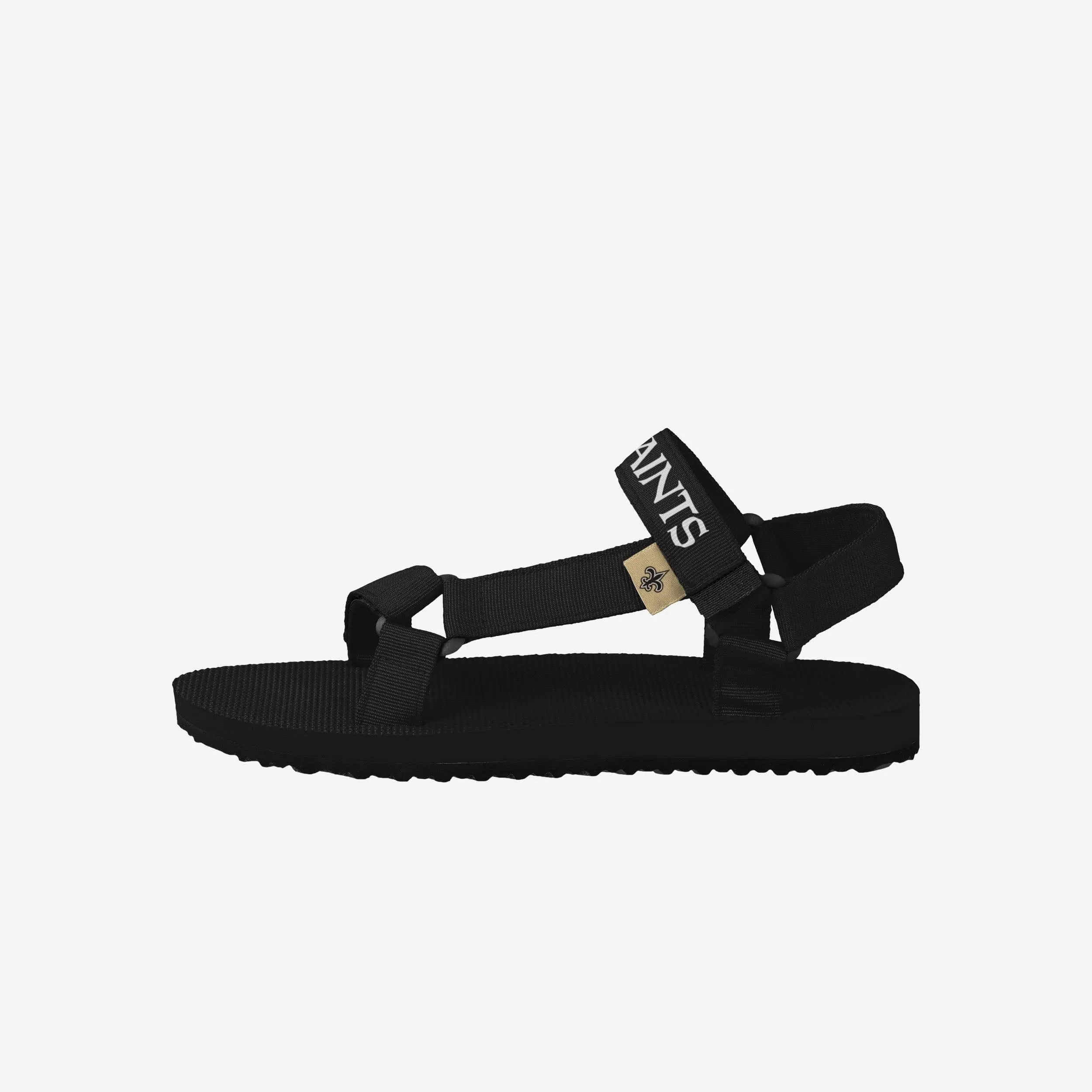 New Orleans Saints Mens Solid Strap Sandal