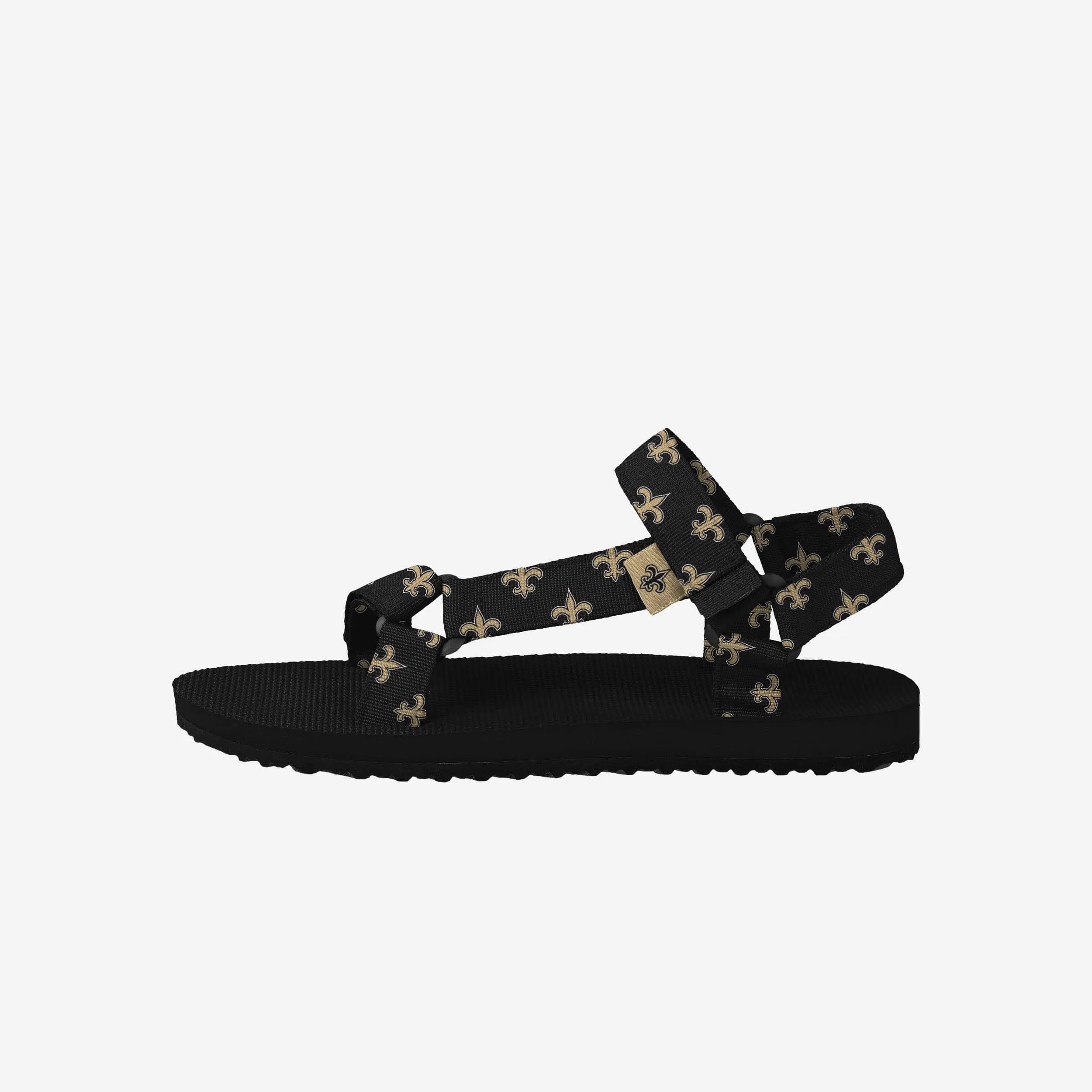 New Orleans Saints Womens Repeat Logo Strap Sandal