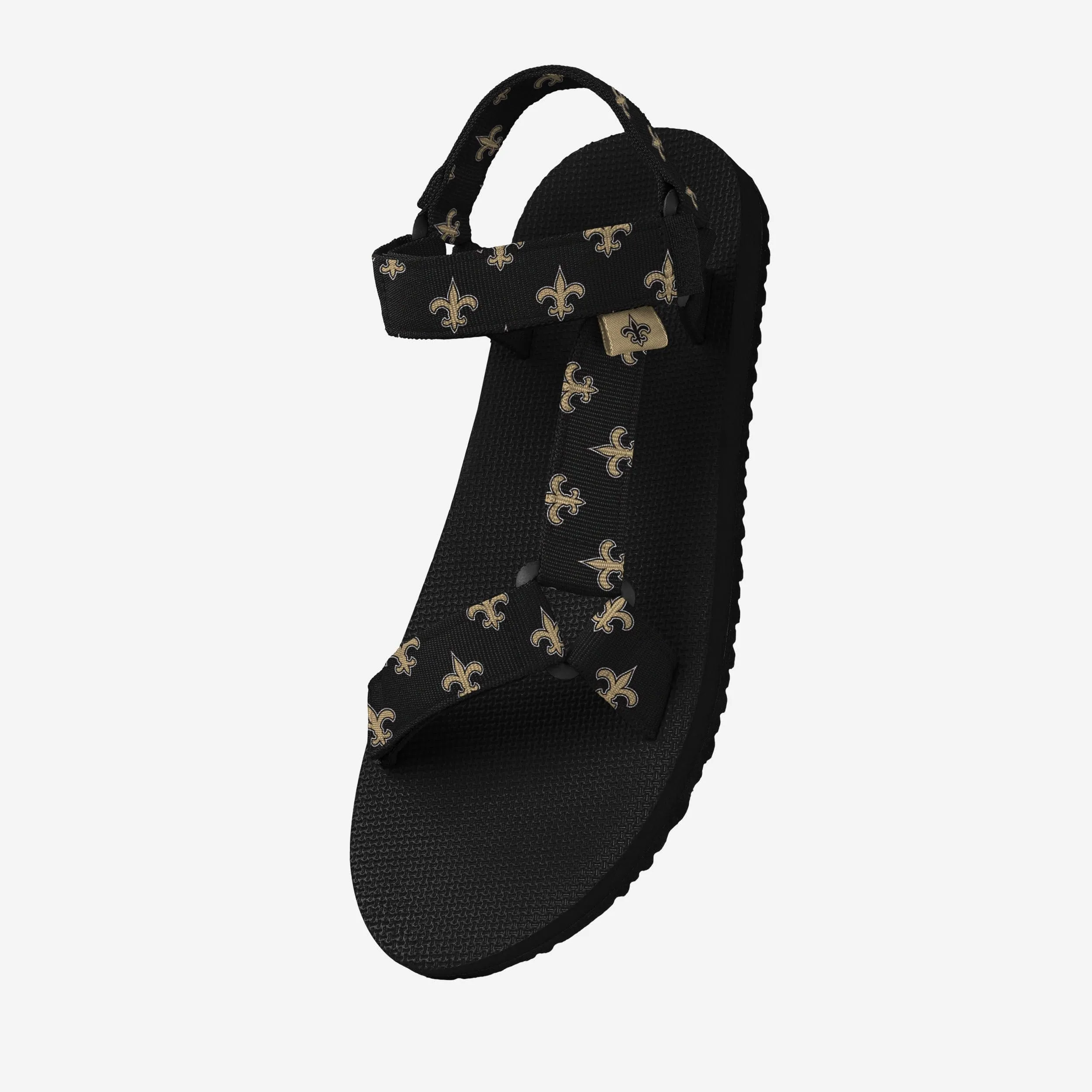 New Orleans Saints Womens Repeat Logo Strap Sandal