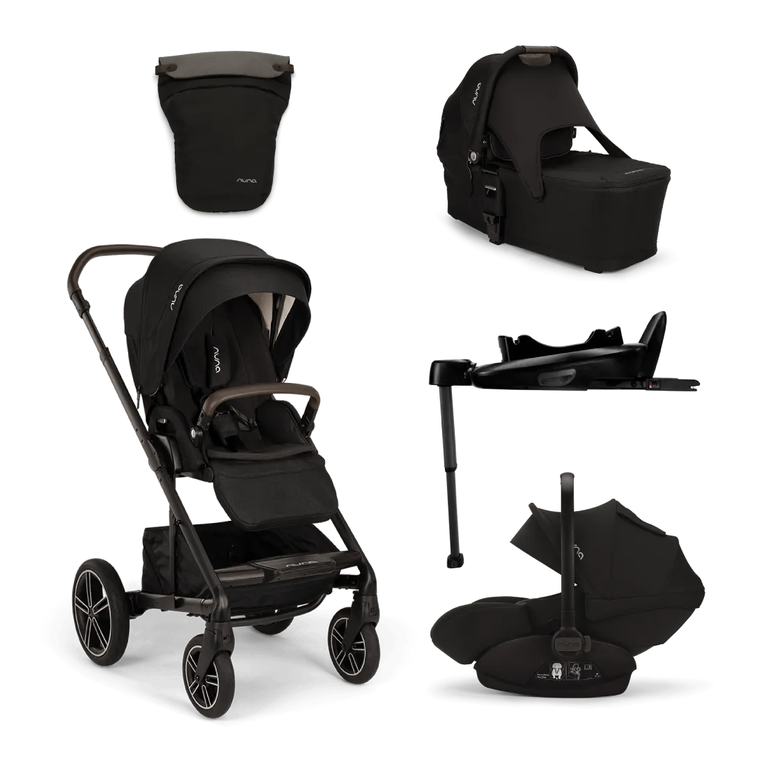 Nuna Mixx Next   Arra Next Travel System - Caviar
