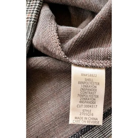 NWT MAX STUDIO Checked A Line Mini Skirt