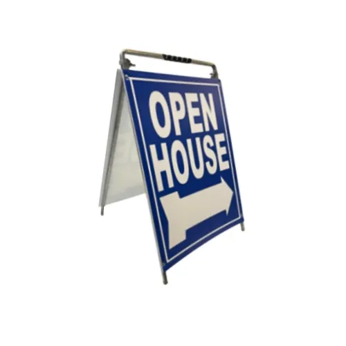 Open House Sign Metal A Frame Kit - 5 Pack - MOD - Blue