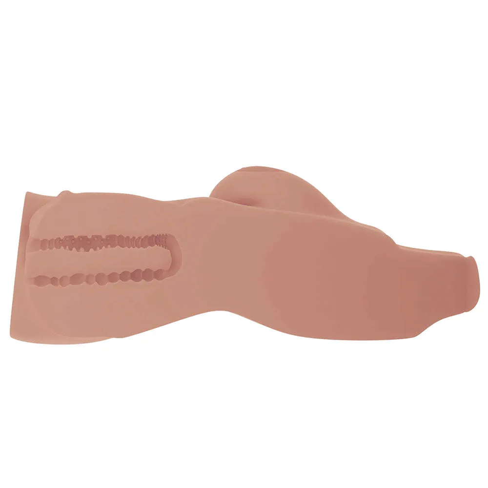 PDX Plus Perfect 10 Torso Dual Entry Masturbator Tan