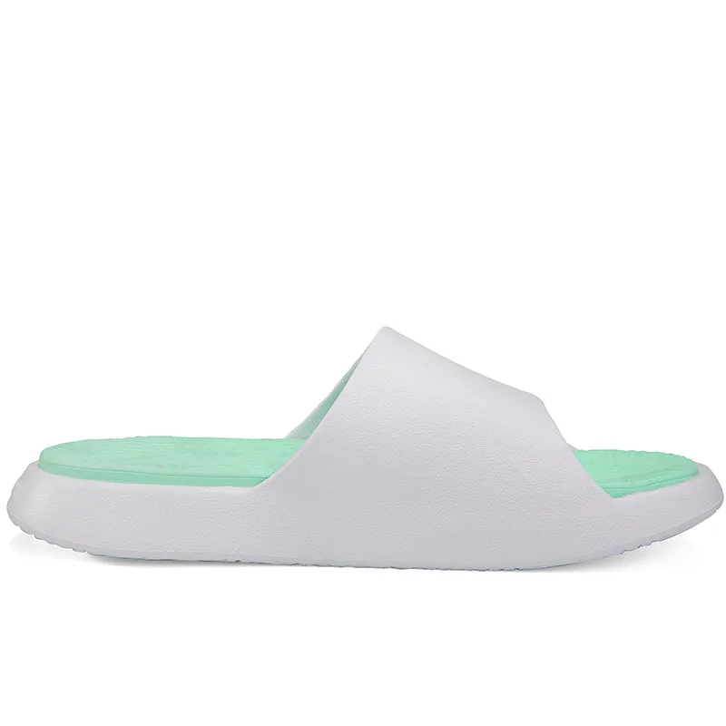 PEAK Unisex Slipper Taichi Slides 1.0 - White/Light Green