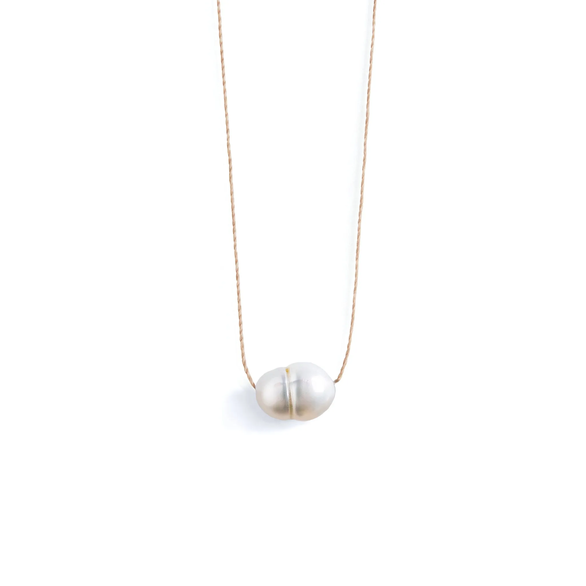 Pearl Fine Cord Necklace