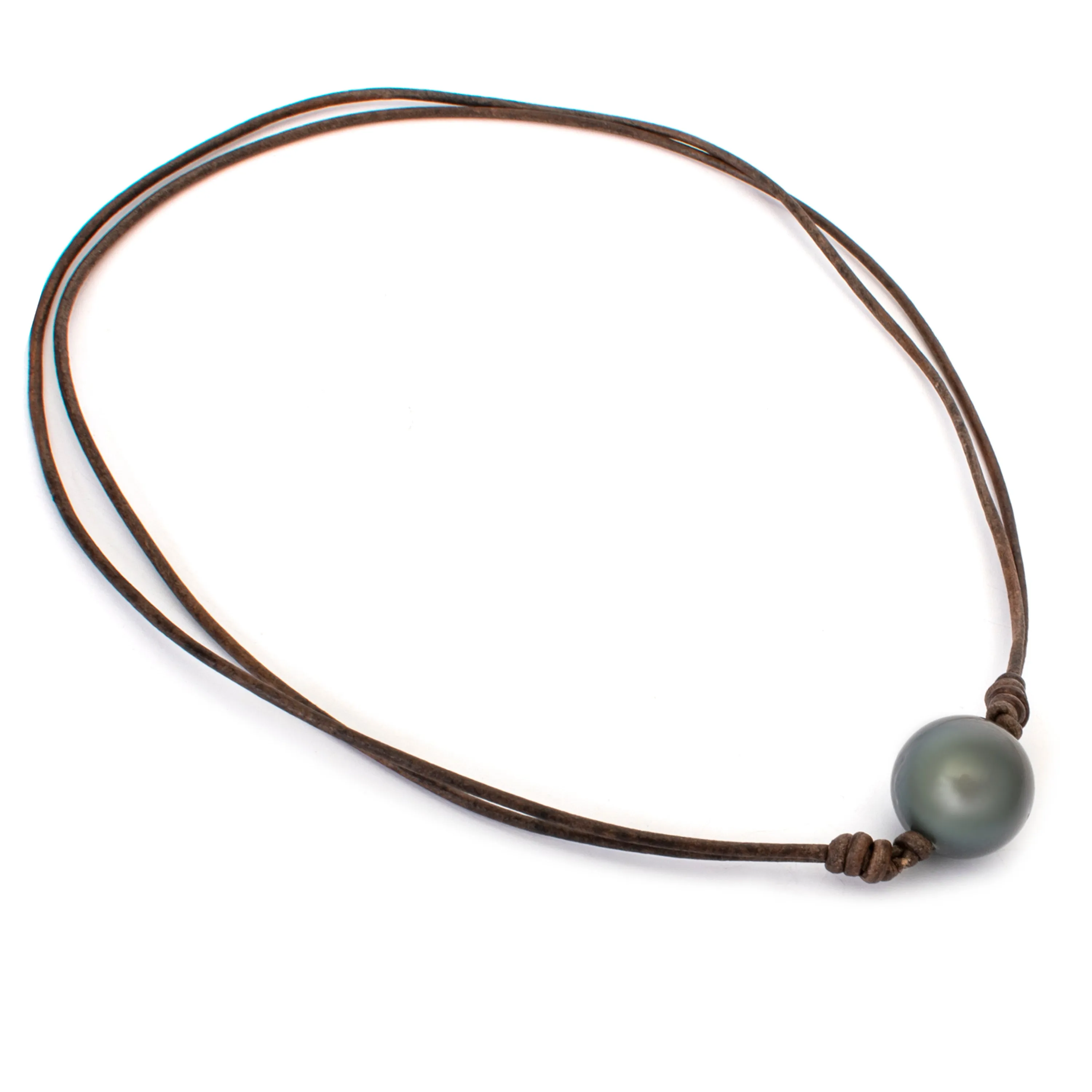Pearl Leather Necklace