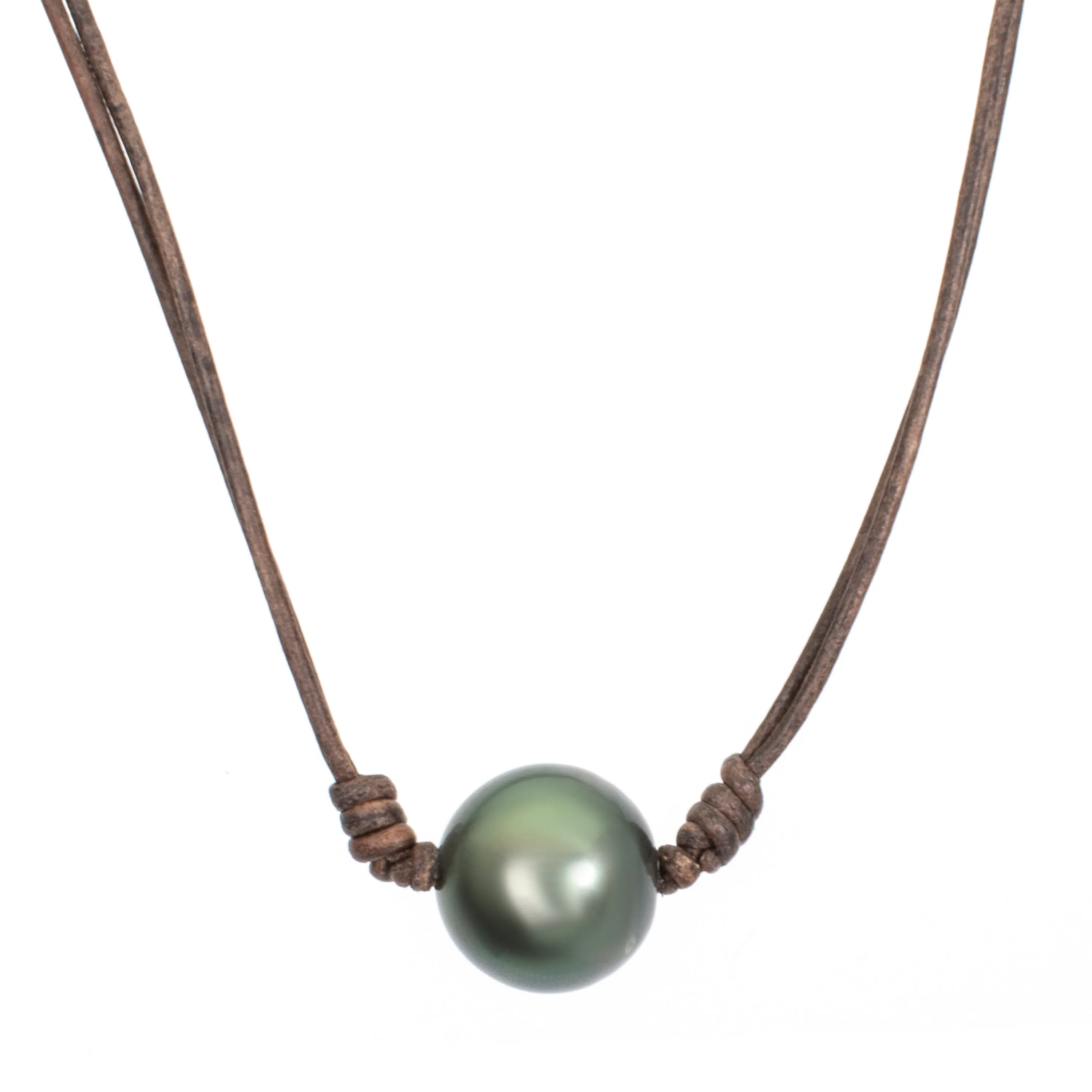 Pearl Leather Necklace
