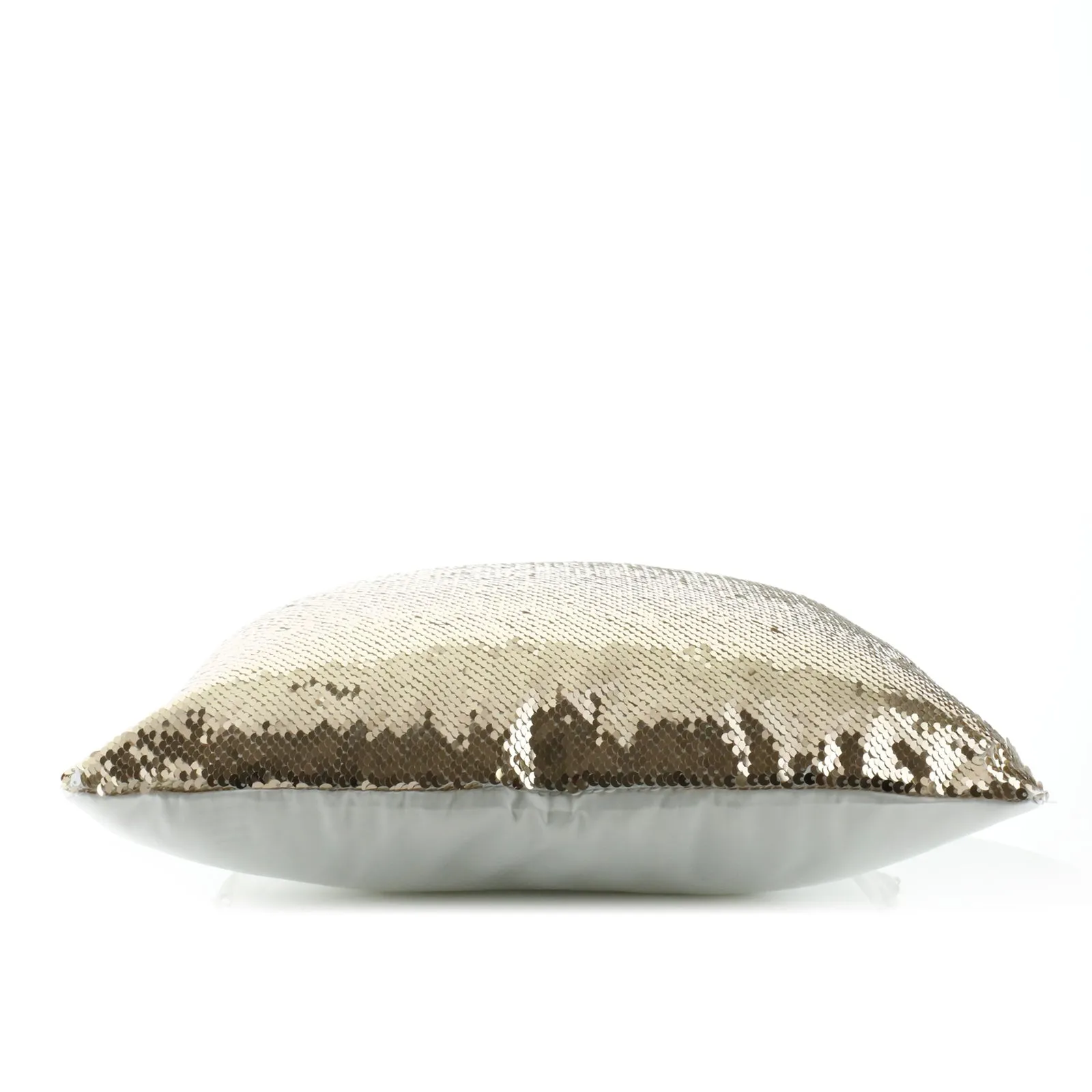 Personalised Sequin Cushion with Brown and White Alpaca Multicolour Flower Wreath and Cute Text