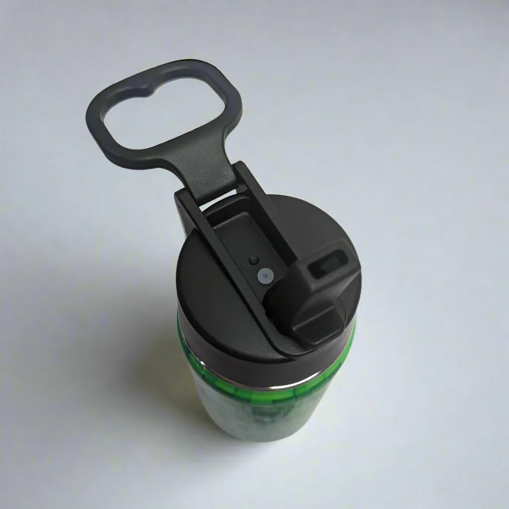 Personalised Stainless Steel Water Bottle with Handle, Straw & Chug Spout - Unique Patterns I