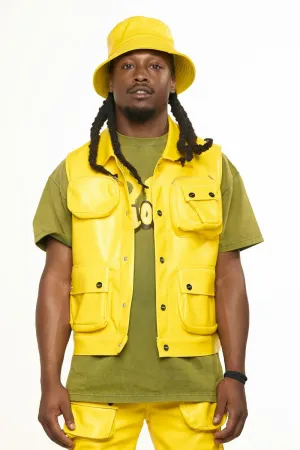 PHEELINGS FLOAT ON CARGO LEATHER VEST (CANARY YELLOW)