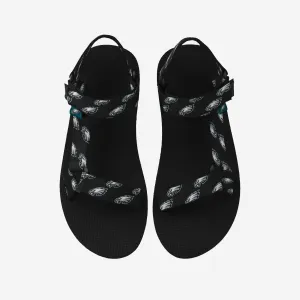 Philadelphia Eagles Womens Repeat Logo Strap Sandal
