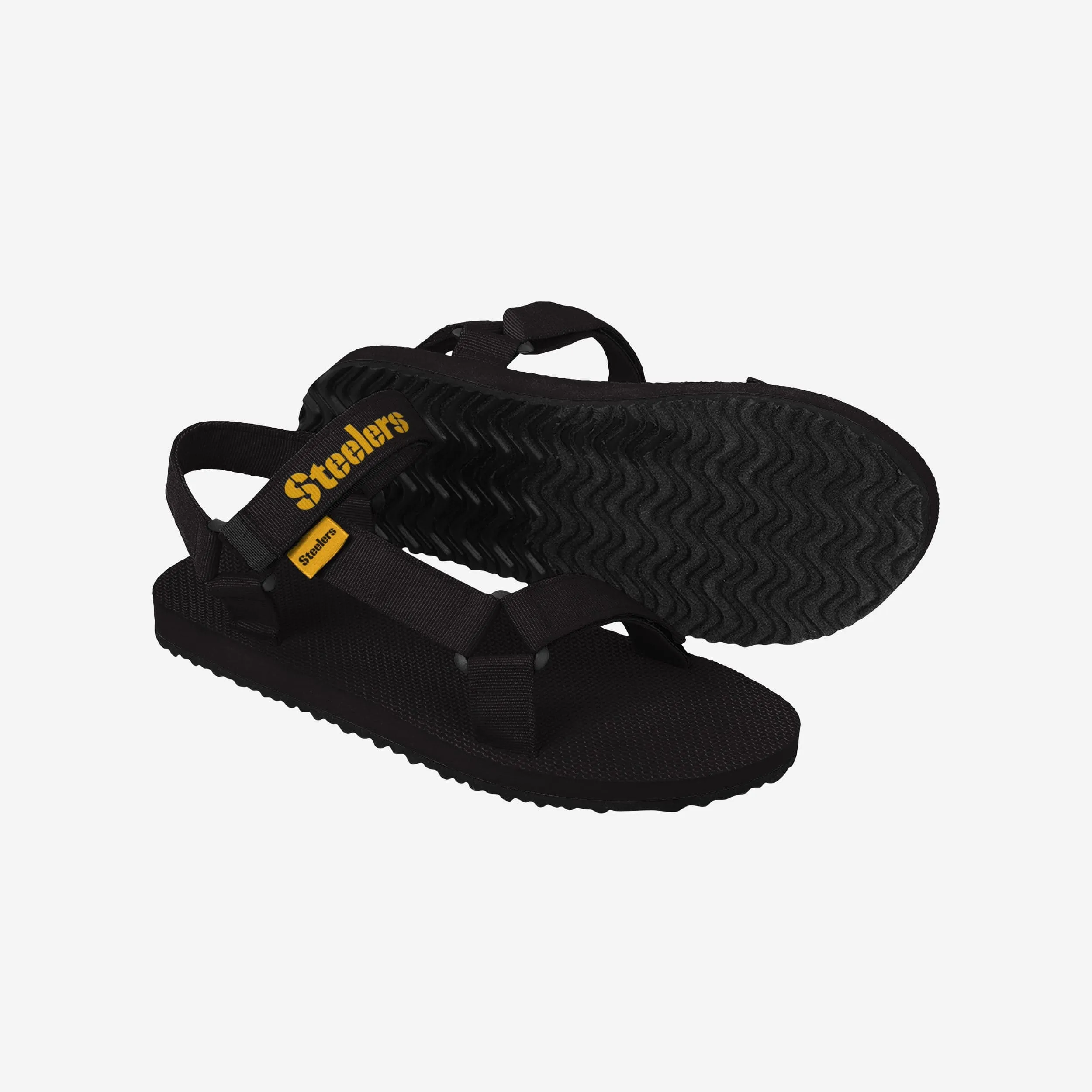 Pittsburgh Steelers Mens Solid Strap Sandal