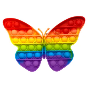 Pop It Fidget Toy - Rainbow Butterfly