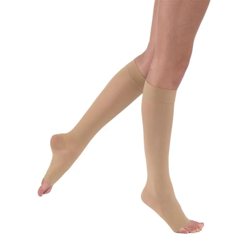 PR/1 JOBST ULTRASHEER WOMEN, KNEE HIGH, 30-40MMHG, LG, NATURAL, OPEN TOE