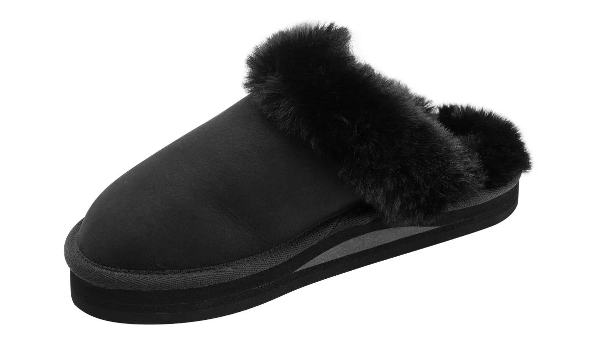 Rainbow Sandals Women's Sunset Snugs Premier Leather Black Slipper