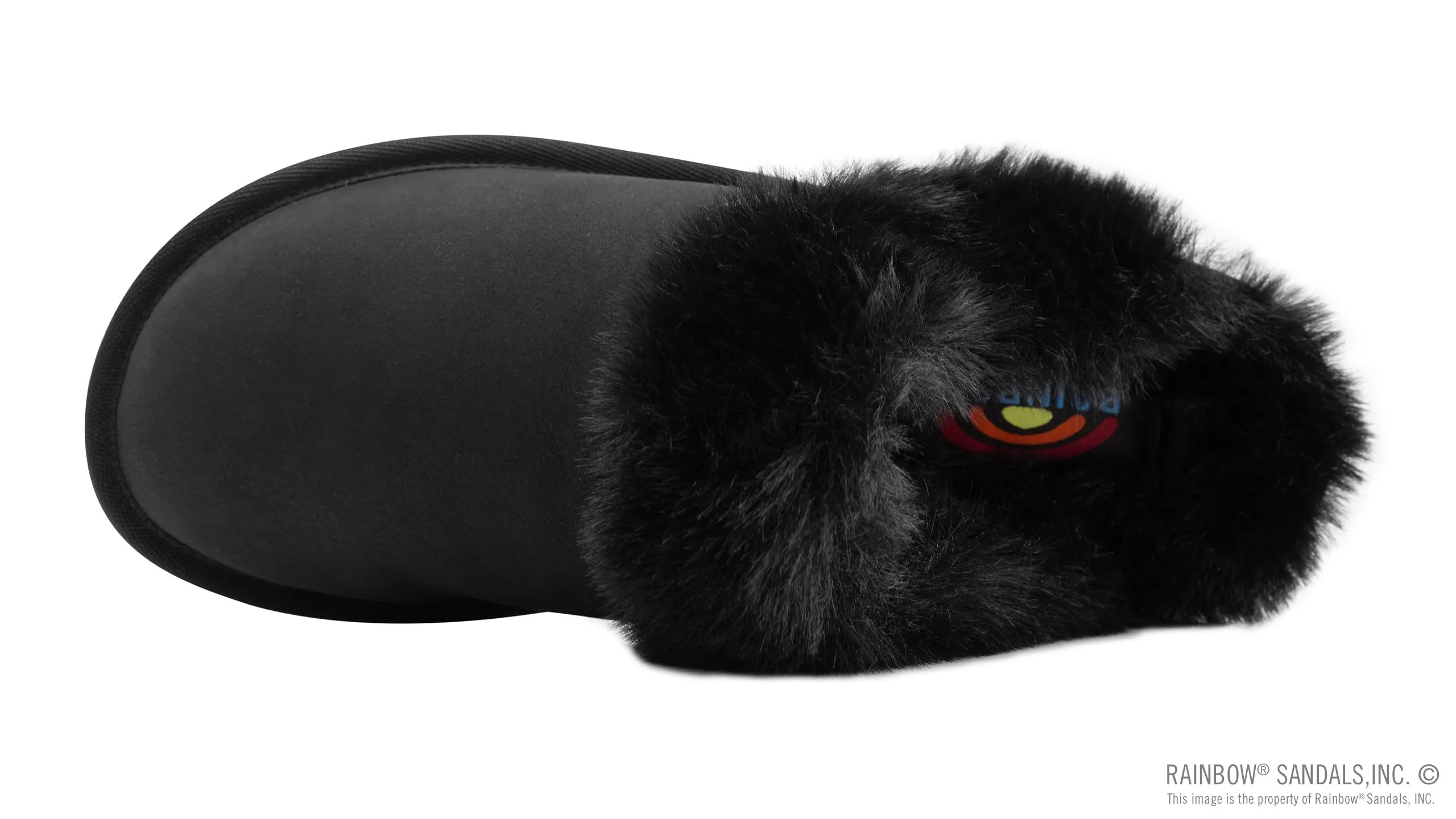Rainbow Sandals Women's Sunset Snugs Premier Leather Black Slipper