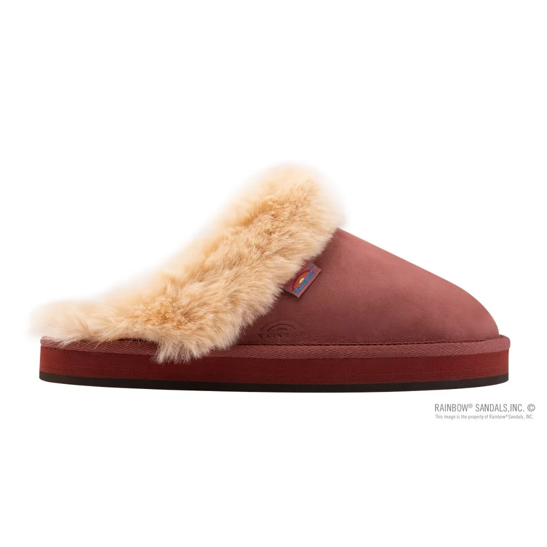 Rainbow Sandals Women's Sunset Snugs Premier Leather Cognac Slipper