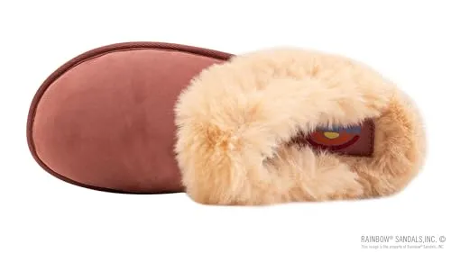 Rainbow Sandals Women's Sunset Snugs Premier Leather Cognac Slipper