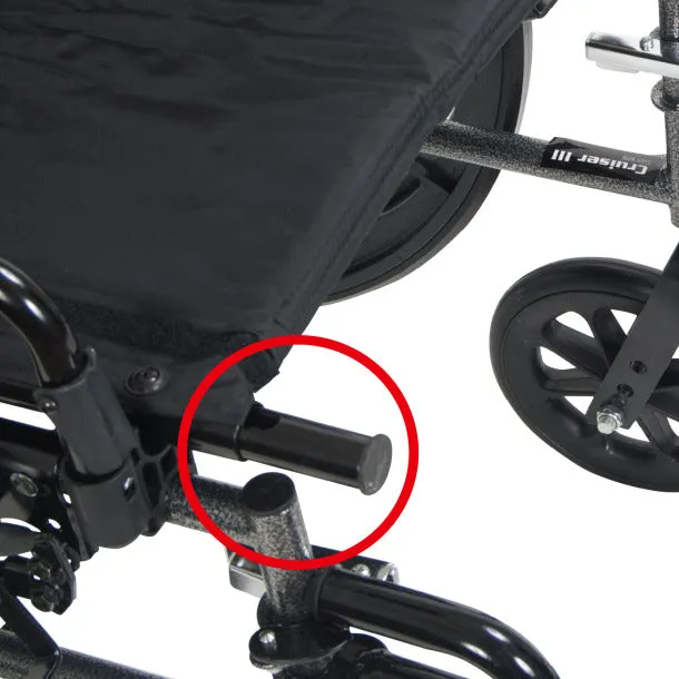 Reclining Wheelchair, 20" Viper Plus